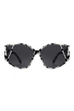 Women Geometric Round Cat Eye Fashion Sunglasses