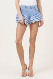 Fringe Denim Shorts