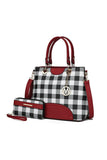 MKF Gabriella Checkers Handbag with Wallet by Mia