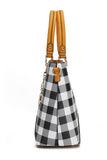 MKF Gabriella Checkers Handbag with Wallet by Mia