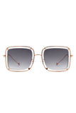 Classic Square Retro Tinted Fashion Sunglasses