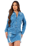 DENIM FASHION DRESS