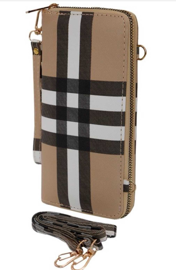 Plaid Wallet Crossbody