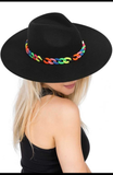 Rainbow Cuban Link Fedora