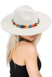 Rainbow Cuban Link Fedora