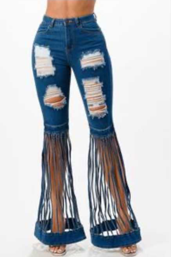 Cage Flare Denim Jeans