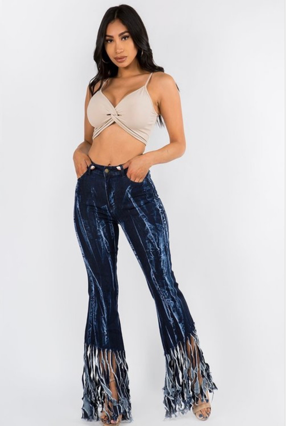 Sparkle Fringe Jeans