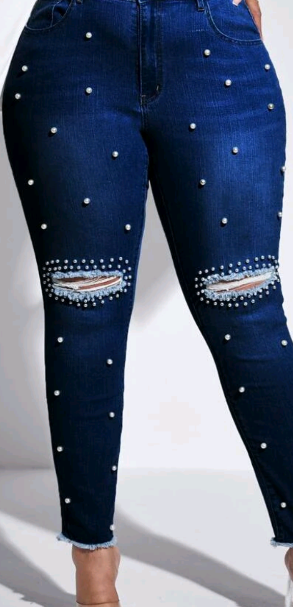 Plus Size Pearl Jeans