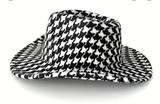 British Houndstooth Cowboy Hat