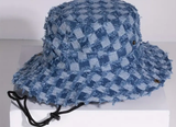 Plaid Pattern Denim Hat